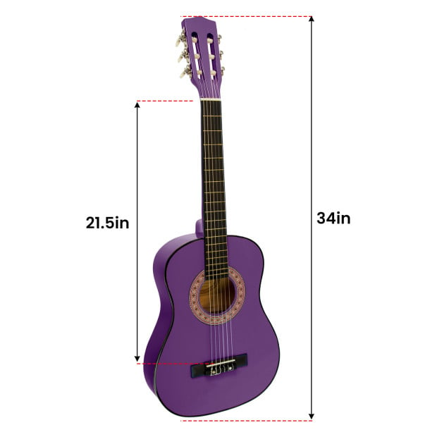 Karrera 34in Acoustic Childrens Guitar - Purple Image 4