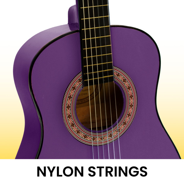 Karrera 34in Acoustic Childrens Guitar - Purple Image 5