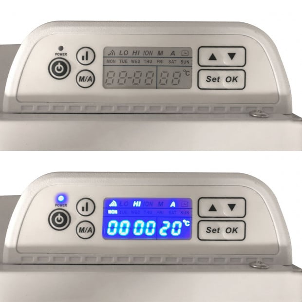 Levante NDM-20WT 2000W Electric Panel Heater Wifi Thermostat Castors Image 5