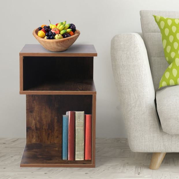 Bedside Drawers Side Table Wood Nightstand Storage Cabinet Bedroom Image 8