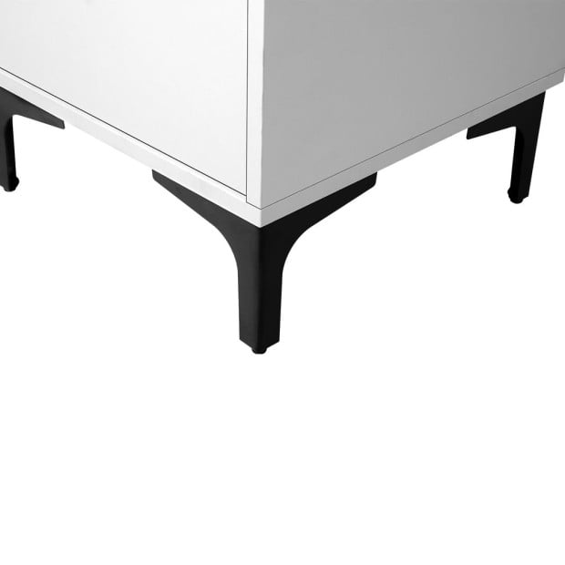 Bedside Tables Side Table Bedroom Nightstand 2 Drawers Storage Cabinet Image 5