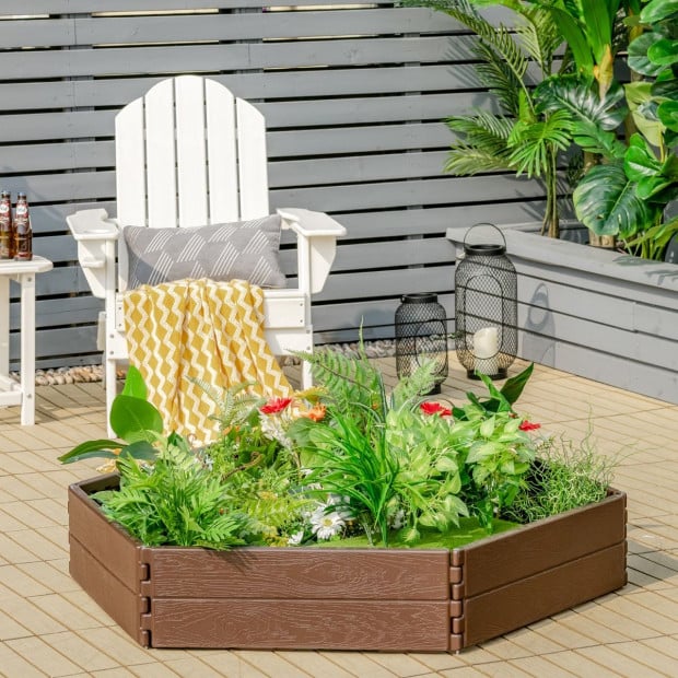 Raised Garden Bed With 2 Configurations Of Rectangular And Hexagon Image 2