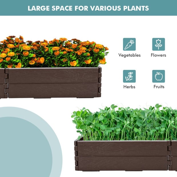 Raised Garden Bed With 2 Configurations Of Rectangular And Hexagon Image 8