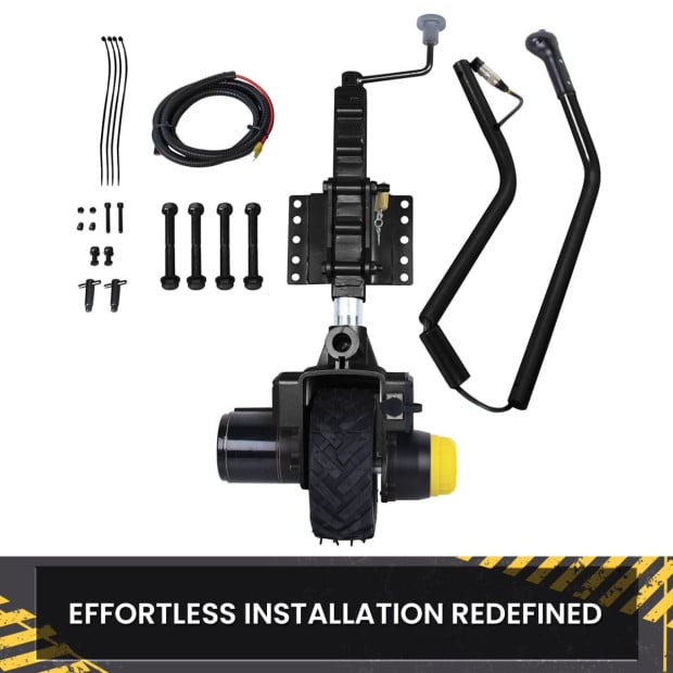 Gen3 Mini Mover 12V 550W Electric Motorised Jockey Wheel - Black Image 8