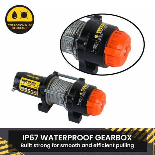 NovaWinch T Series 12V Electric Winch 1588KG 3500LBS Image 8
