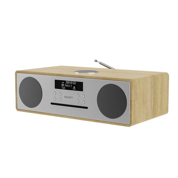 Majority Oakington Bluetooth, DAB Radio & CD Player-Oak Image 2