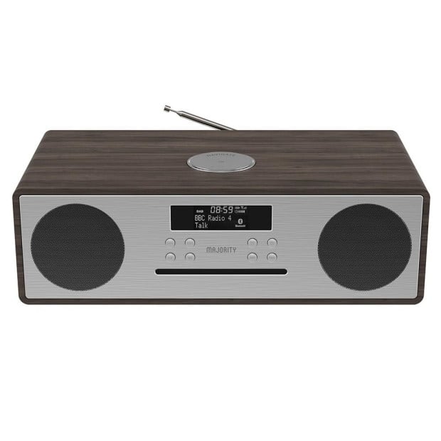 Majority Oakington Bluetooth, DAB Radio & CD Player-Walnut Image 4