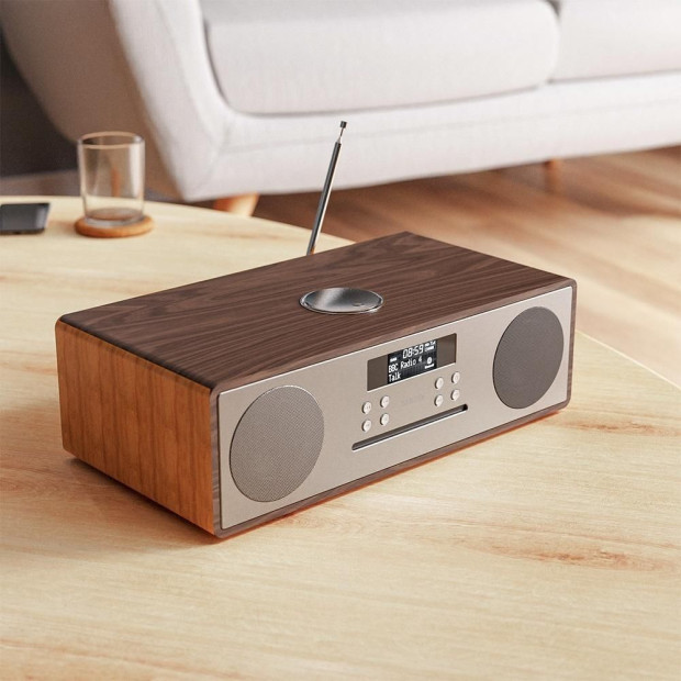Majority Oakington Bluetooth, DAB Radio & CD Player-Walnut Image 2