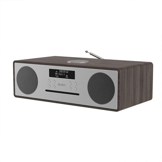 Majority Oakington Bluetooth, DAB Radio & CD Player-Walnut Image 6