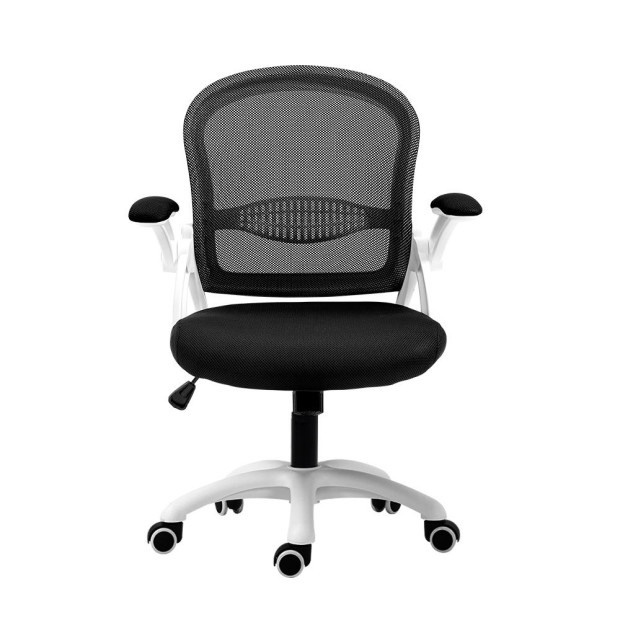 Office Chair Computer Desk Chairs Work Study Gaming Mid Back Black Image 3