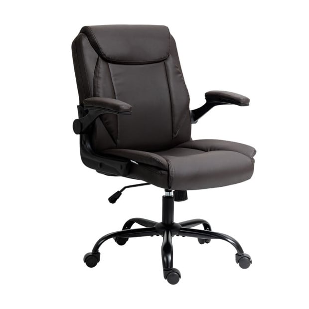 Office Chair Gaming Computer Executive Chairs Leather Swivel Brown