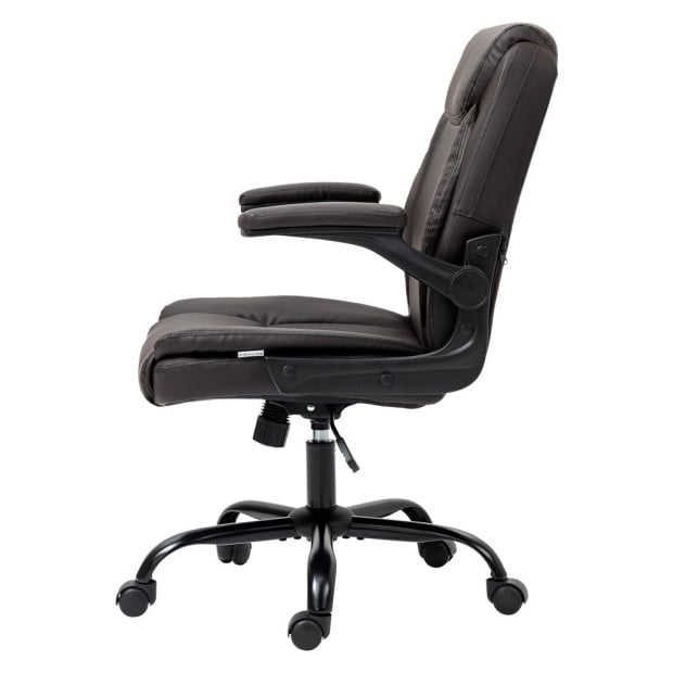 Office Chair Gaming Computer Executive Chairs Leather Swivel Brown Image 4