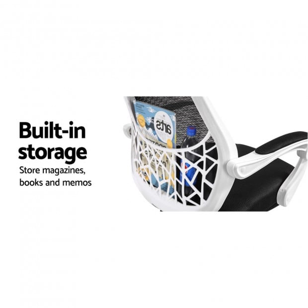 Gaming Office Chair Computer Desk Chair Home Work Study White Image 5