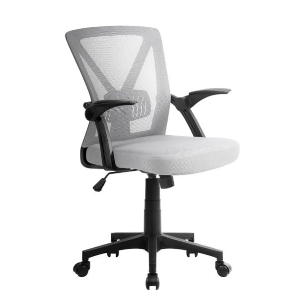 Office Chair Gaming Executive Computer Study Mesh Seat Tilt Grey