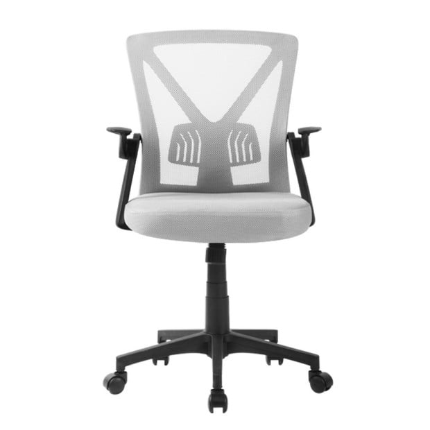 Office Chair Gaming Executive Computer Study Mesh Seat Tilt Grey Image 3