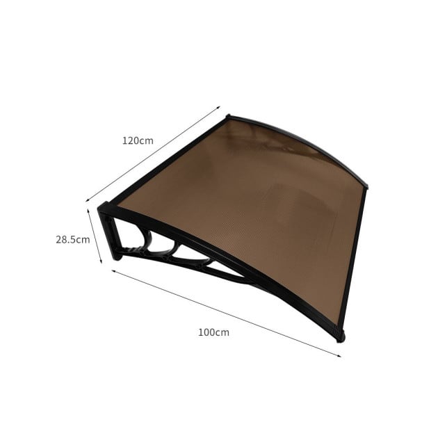Window Door Awning Canopy Outdoor Patio Sun Shield Rain Cover 1 X 1.2M Image 3