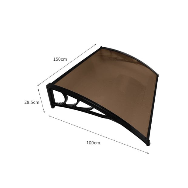 Window Door Awning Canopy Outdoor Patio Sun Shield Rain Cover 1 X 1.5M Image 3