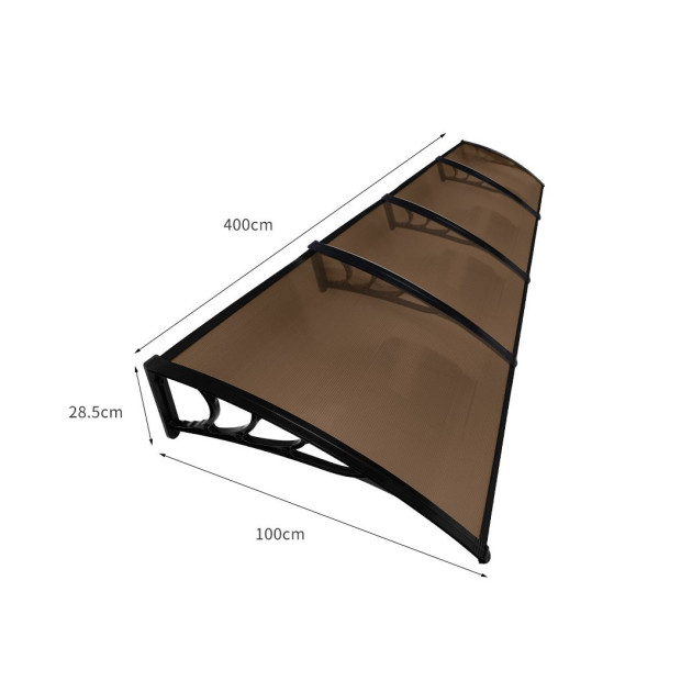 Window Door Awning Canopy Outdoor Patio Sun Shield Rain Cover 1MX4M Image 3