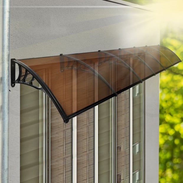 Window Door Awning Canopy Outdoor Patio Sun Shield Rain Cover 6m x 1m Image 7