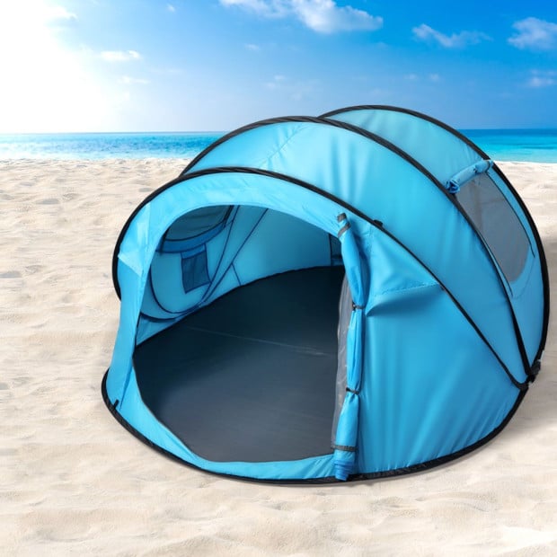 Pop Up Camping Tent Beach Outdoor Family Tents Portable 4 Person Dome Image 7