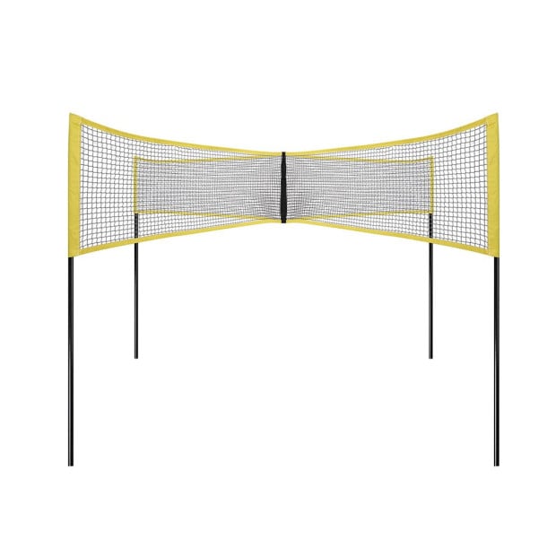 Four Square Volleyball Net Game Set Portable Sports Beach Outdoor Yard Image 2
