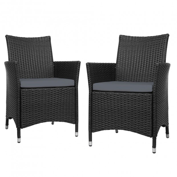 Outdoor Bistro Set Chairs Patio Furniture Dining Wicker Garden