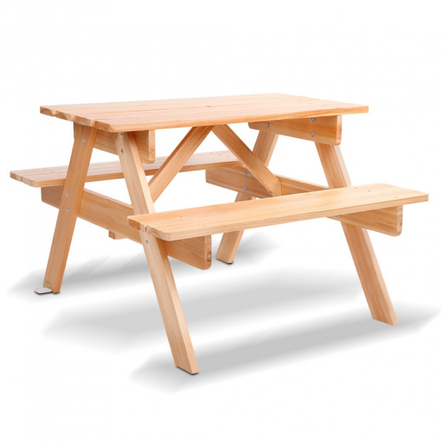Kids Wooden Picnic Bench Set - Vivid