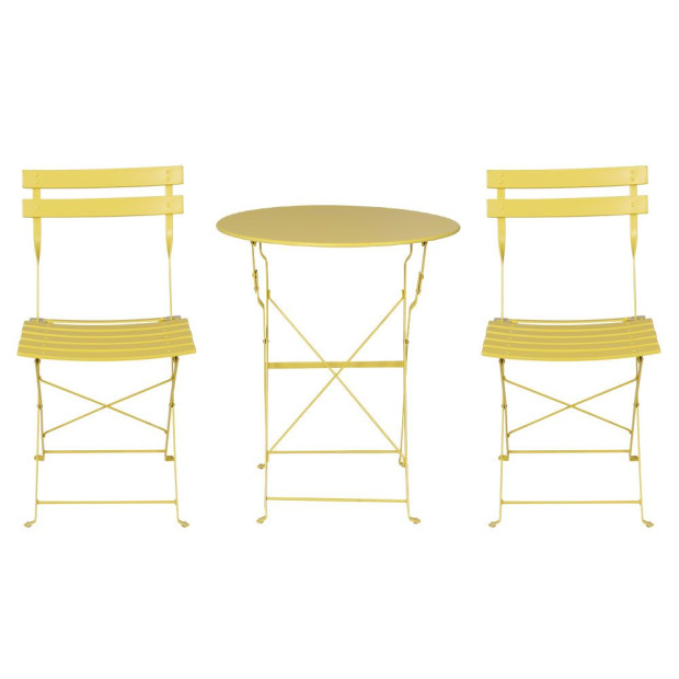 Outdoor Setting Bistro Set Table And Chairs Folding Patio Furniture Image 3