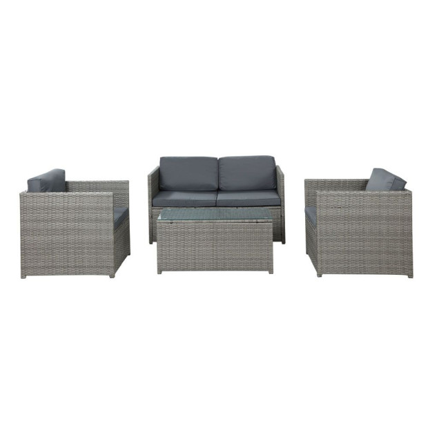 Outdoor Furniture Sofa Set 4seater Wicker Lounge Setting Table Chairs