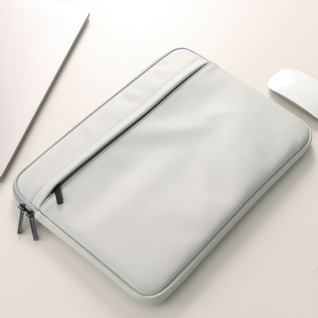 Large 15 Inch Laptop Sleeve Erato - Grey Image 4