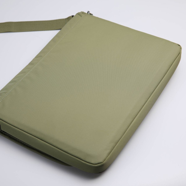 Large 15/15.6 Inch Laptop Sleeve With Strap Lato - Khaki Image 3