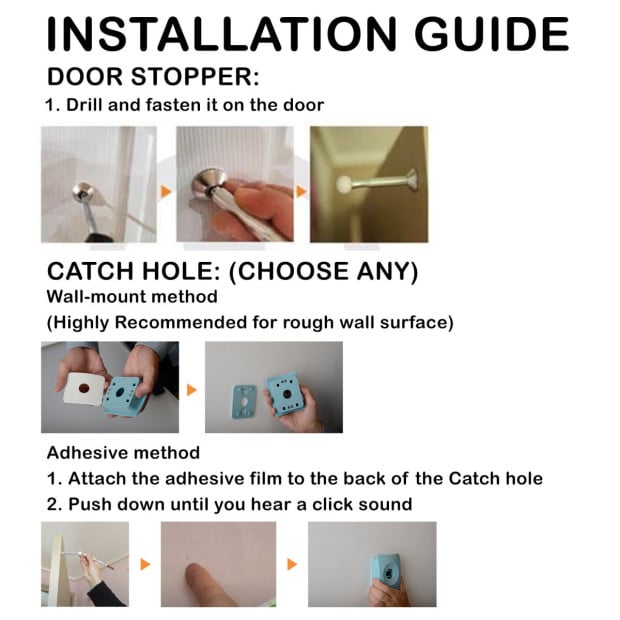 4x Door Stopper Stop Advanced - Pink Image 6