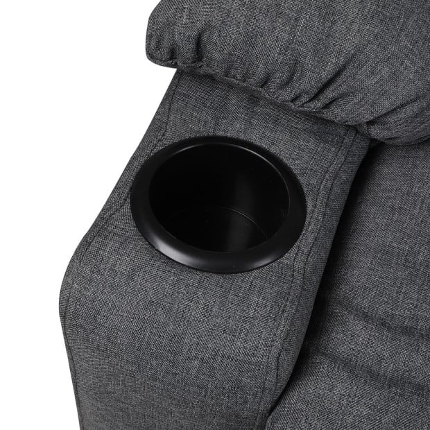 Recliner Chair Electric Lift Armchair Lounge Fabric Sofa USB Charge Grey Image 7