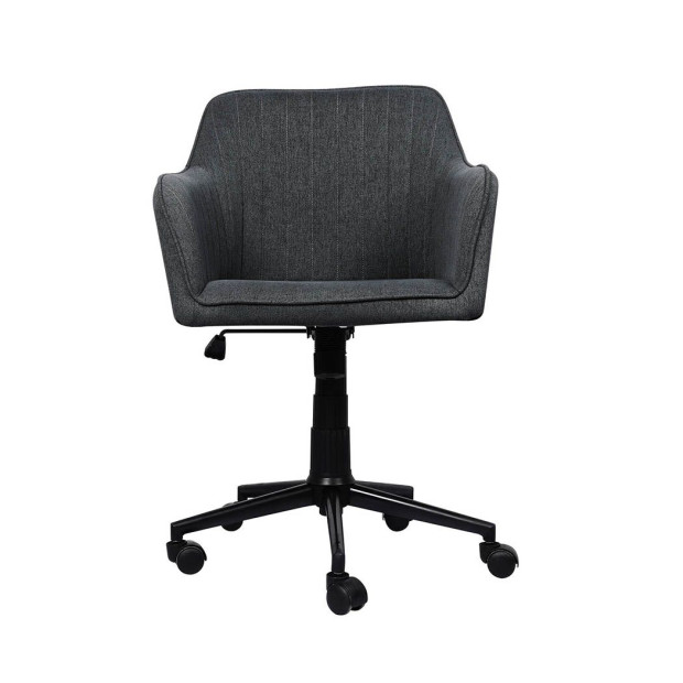 Office Chair Fabric Computer Gaming Adjustable Black Image 2