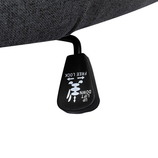 Office Chair Fabric Computer Gaming Adjustable Black Image 5