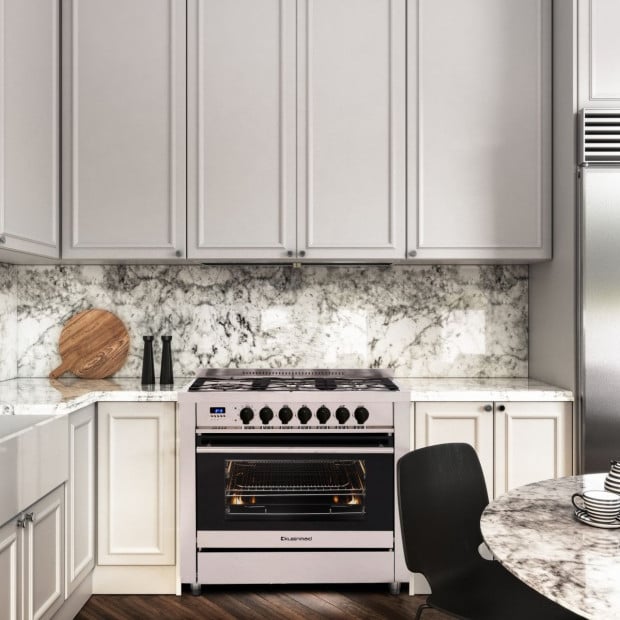 Kleenmaid 90cm Dual Fuel Freestanding Oven Work Burner On LHS OFS9021 Image 7
