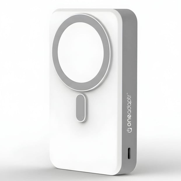 OneAdaptr OneGo White 5 in 1 MagSafe Charging Stand Power Bank Image 5