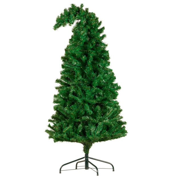 Bad Santa Curved Multicolour Pre-Lit Christmas Tree - 1.2m Image 3