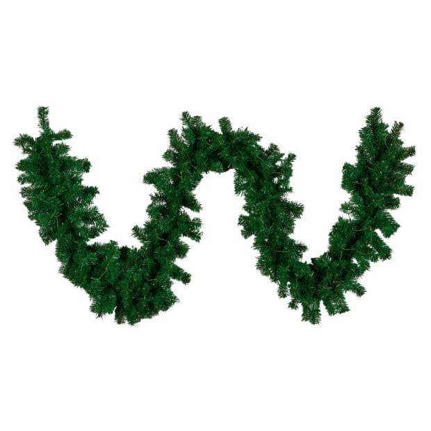 Chadwick Green Pre-Lit Christmas Garland - 274cm Image 3