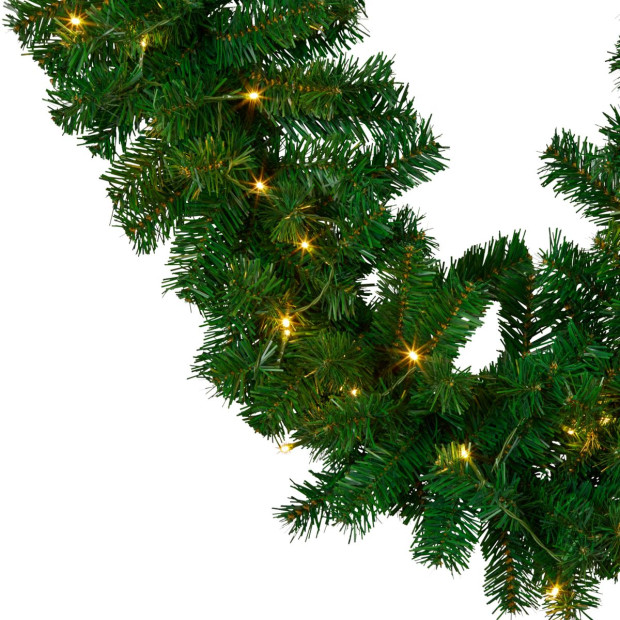 Chadwick Green Pre-Lit Christmas Garland - 274cm Image 6