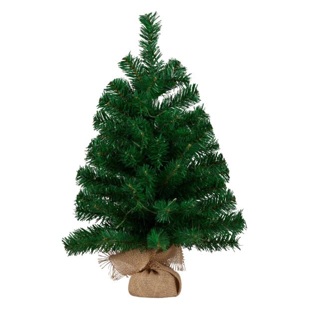 61cm Chadwick Green Pre-Lit Tabletop Christmas Tree Image 5