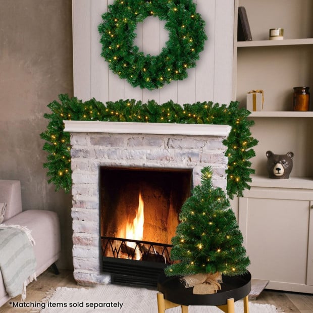 61cm Chadwick Green Pre-Lit Tabletop Christmas Tree Image 8