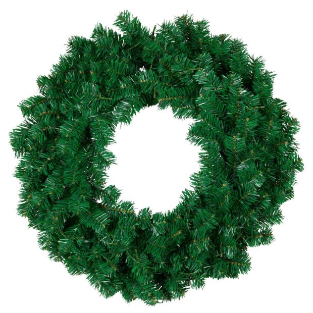 Chadwick Green Pre-Lit Christmas Wreath - 61cm Image 3