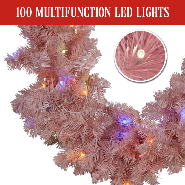 Pretty in Pink Christmas Garland - 274cm Image 7