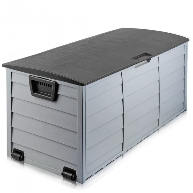 290L Outdoor Weatherproof Storage Box - Black Image 4