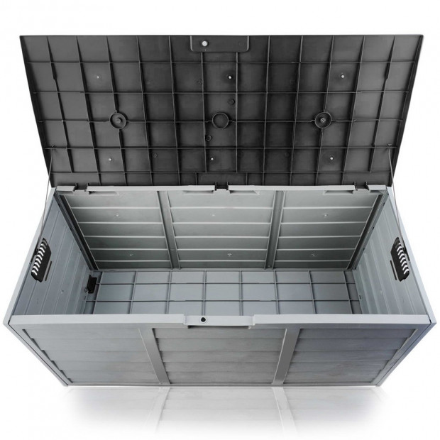 290L Outdoor Weatherproof Storage Box - Black Image 5