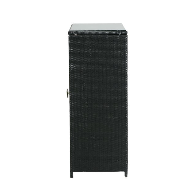 Outdoor Storage Cabinet Box Garage Wicker Shelf Chest Garden Shed Image 5