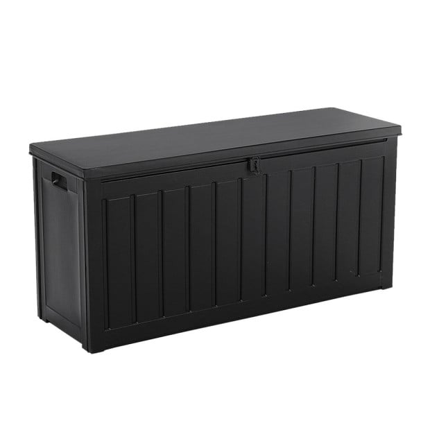 240L Outdoor Storage Box Lockable Bench Garden Deck Toy Tool Sheds Image 4