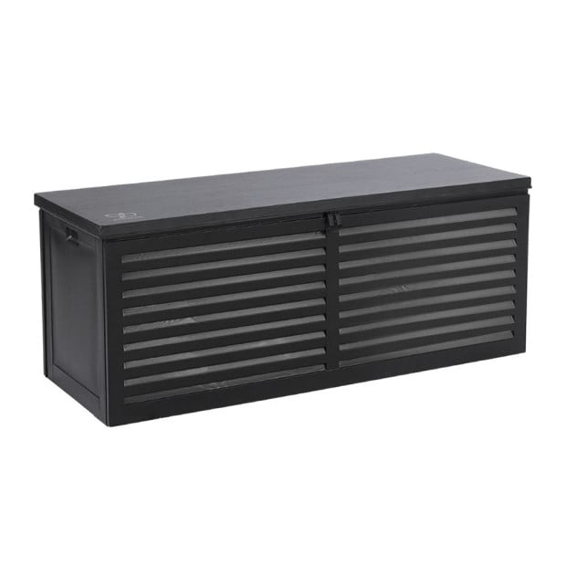 Outdoor Storage Box 390L Container Lockable Toy Tools Shed Deck Garden Image 4