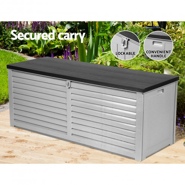 Outdoor Storage Box Bench Seat 390L Image 7